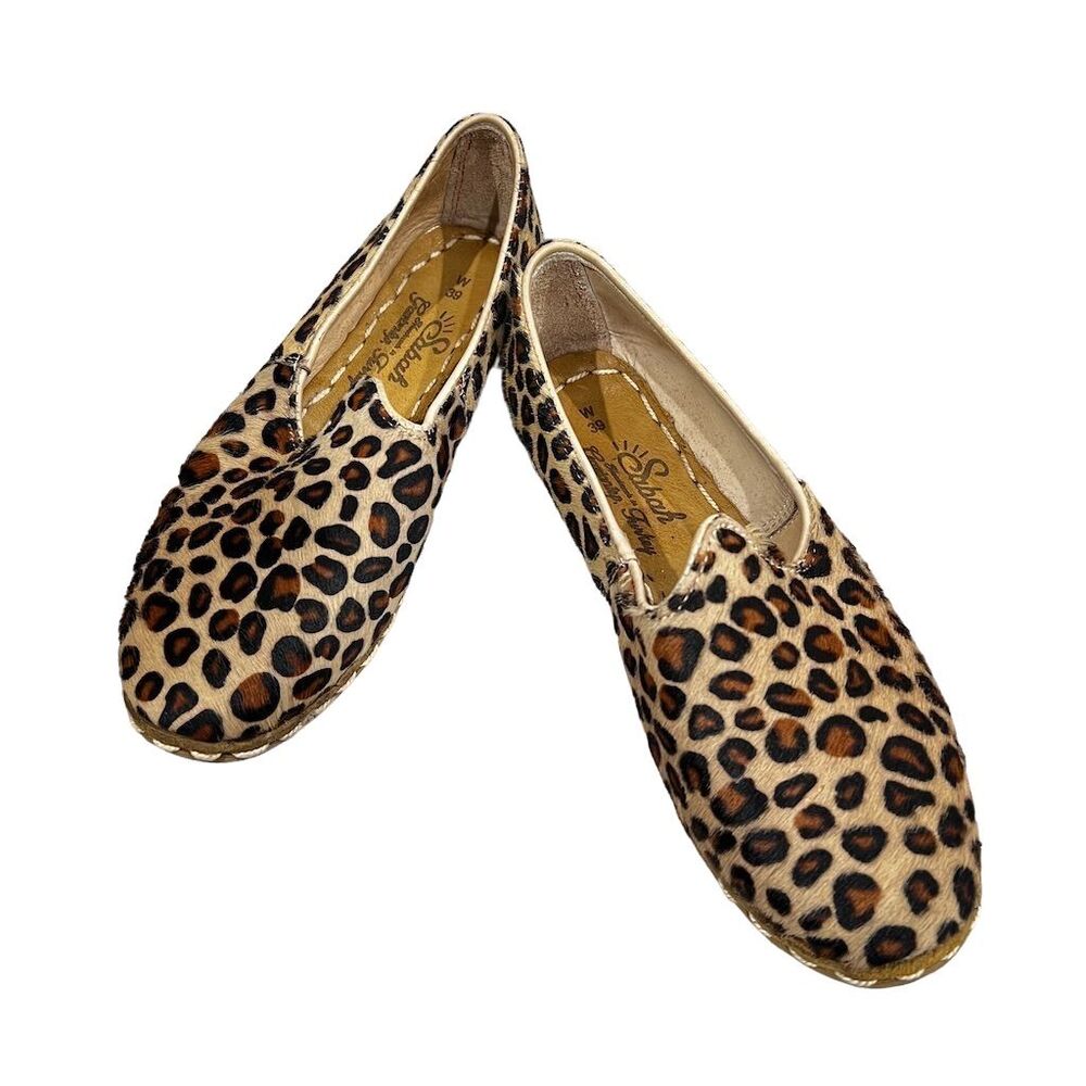 Sabah Leopard Print Flats